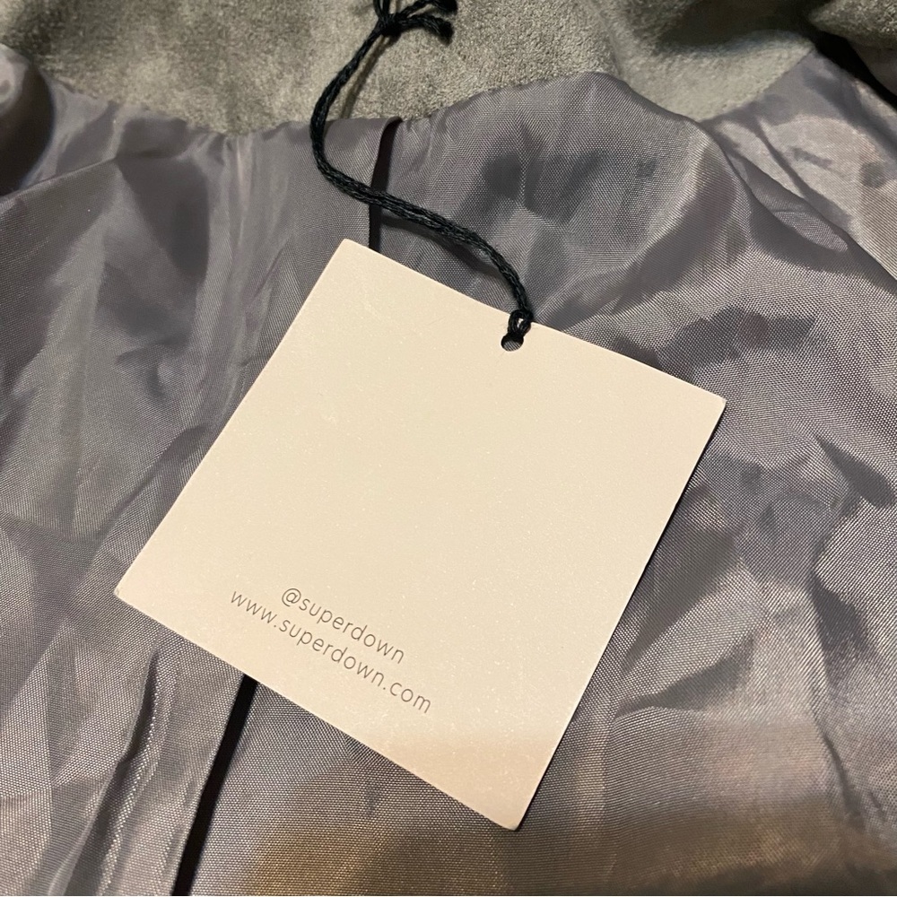 NWT {superdown} Emily Button Up Bomber Jacket ~ Size Medium - Picture 10 of 16